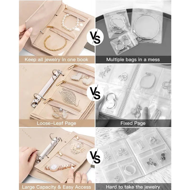 🔥Last Day Sale 50% OFF🔥Elegant Portable Checkered Jewelry Storage Bag📿📿