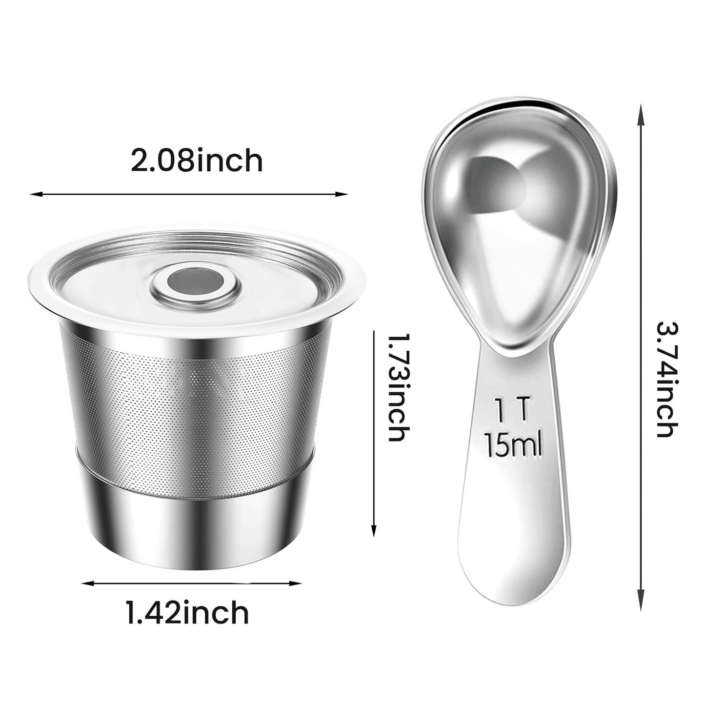 Reusable K Cup for Keurig 1.0 Stainless Steel Refillable K Cups --😍Last Day Promotion 49% OFF