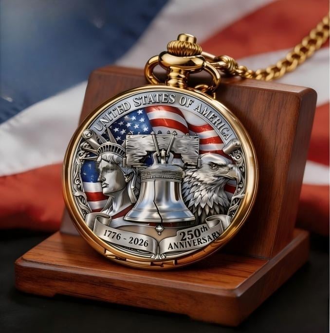⏳ ONLY 72 HOURS LEFT: USA 250TH POCKET WATCH — ⏳