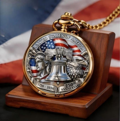 ⏳ ONLY 72 HOURS LEFT: USA 250TH POCKET WATCH — ⏳