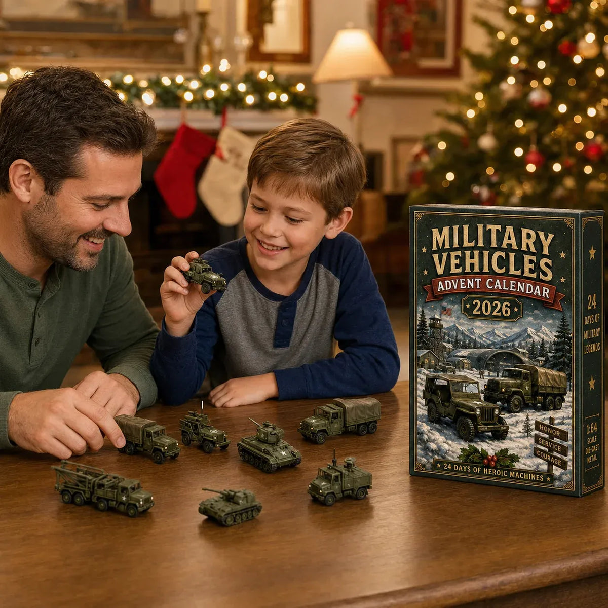💯🚜🚗🎄 2026 Vehicle Advent Calendar Collection – 24 Days of Classic Machines, Trucks & Military Legends 🎁✨