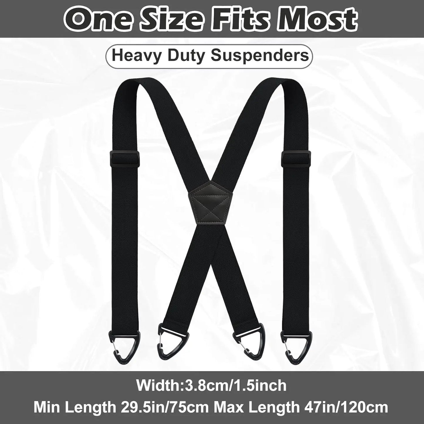 Men's X-Back Suspenders with Hook Clips