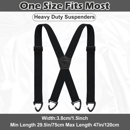 Men's X-Back Suspenders with Hook Clips