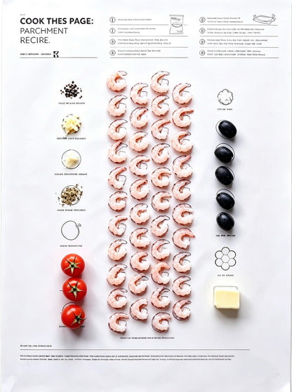 Recipe‑Printed Baking Paper Convenient Home Oven Cooking Sheet