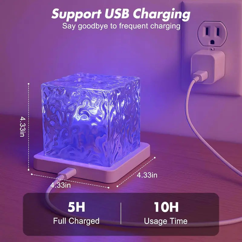 Dynamic Water Ripple Cube Ambient Lamp