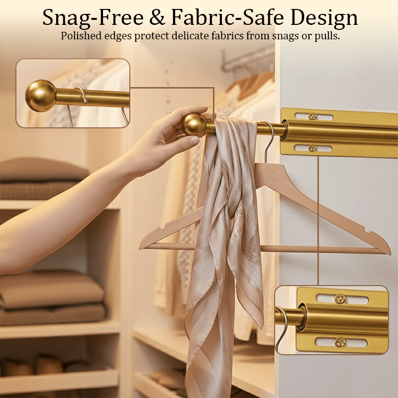 🗄️Valet Rod for Closet Pull Out