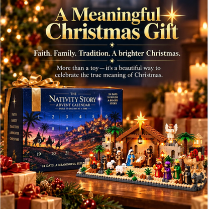 Nativity Advent Calendar – 24-day Buildable Christmas Nativity Set
