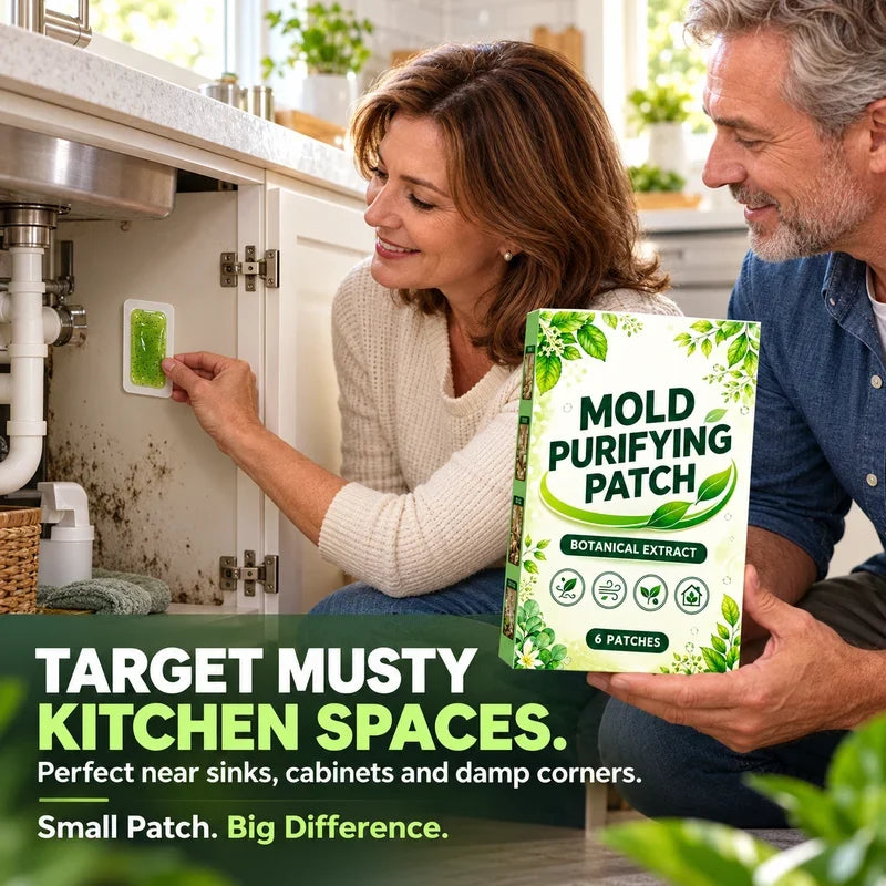 🧪50% OFF NOW! Mold Purifying Patches – Botanical Mildew Removal Pads, Long Lasting Mold Inhibitor for Bathroom, Kitchen, Wall Corners & Damp Hidden Spots
