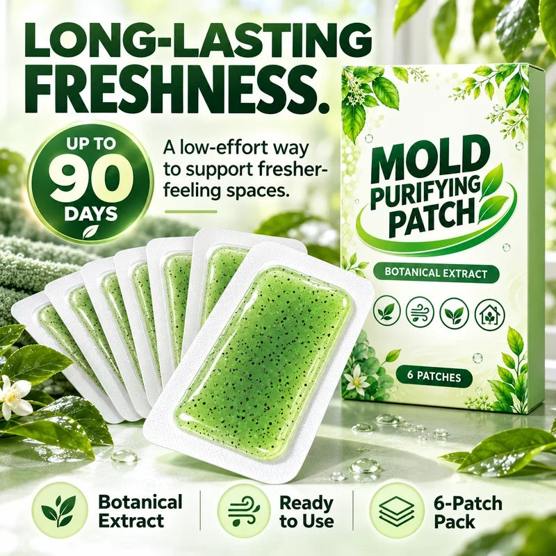 🧪50% OFF NOW! Mold Purifying Patches – Botanical Mildew Removal Pads, Long Lasting Mold Inhibitor for Bathroom, Kitchen, Wall Corners & Damp Hidden Spots