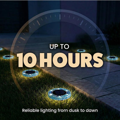 ✨Solar Outdoor Mosaic Disc Lights (4-Pack)