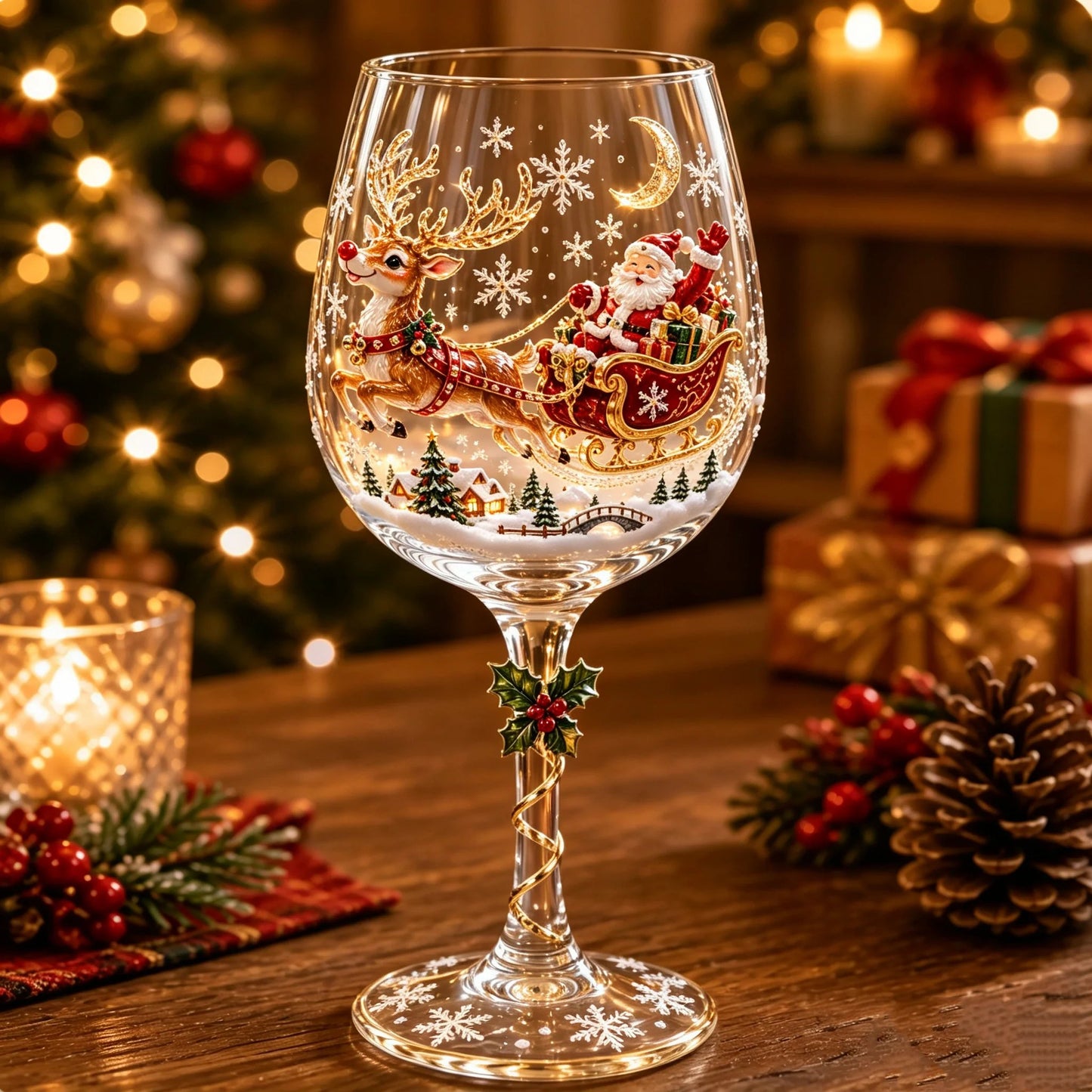 🎄🥂Christmas Wine Glass Collection Gift Box Set✨-Buy Two Get Free Shipping