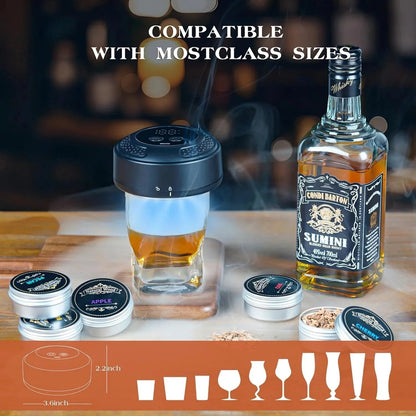 🌟2026 New Electric Whiskey Smoker Kit with 6 Wood Chips