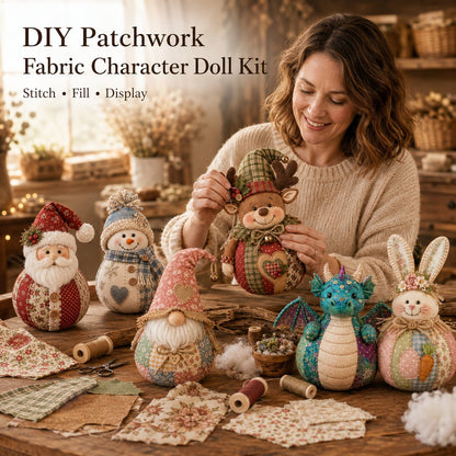 🧸DIY Patchwork Fabric Character Doll Kit