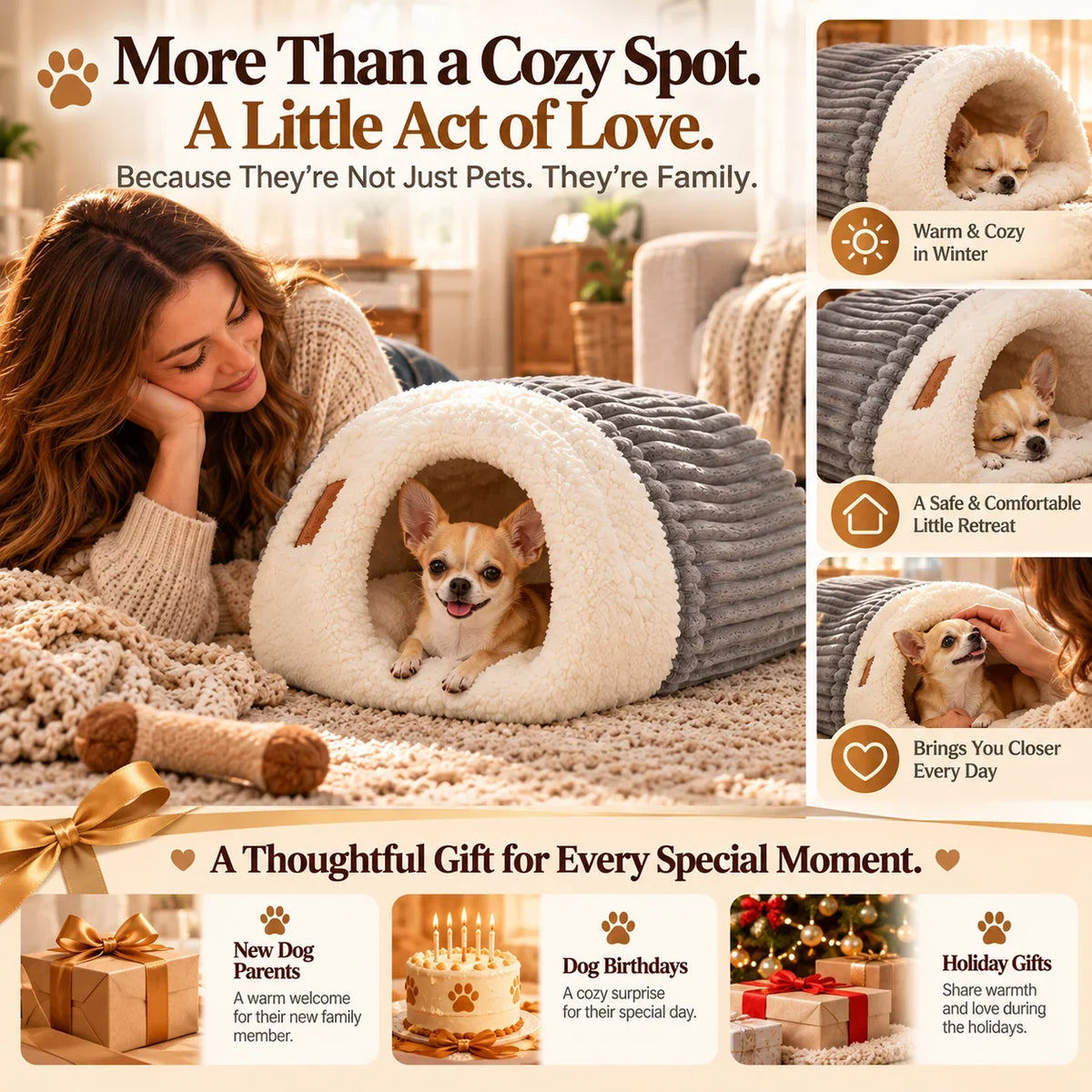 ❤️ More Than a Place to Rest! 🐾 A Little Home Just for Them