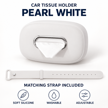🚗 Keep Tissues Within Reach – Washable Silicone Car Headrest Tissue Holder