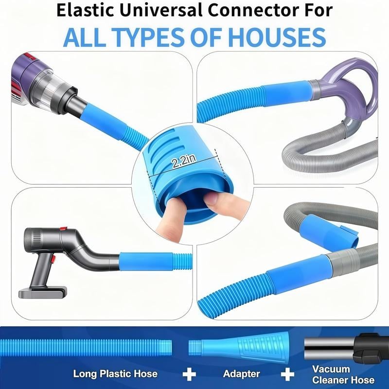 💥2 Pieces Dryer Vent Cleaner Kit Compatible with Most Vacuum Cleaner
