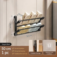 50cm [can hold 4 pairs of shoes]