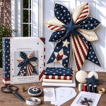 Large Patchwork Bow Sewing Kit