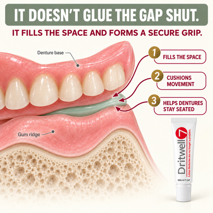 Driftwell™ Heat-Activated Denture Retention Gel