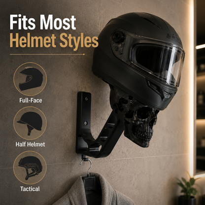 🔥Black Knight Skull Helmet Stand