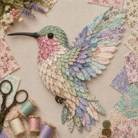 🌸Spring Blossom Hummingbird