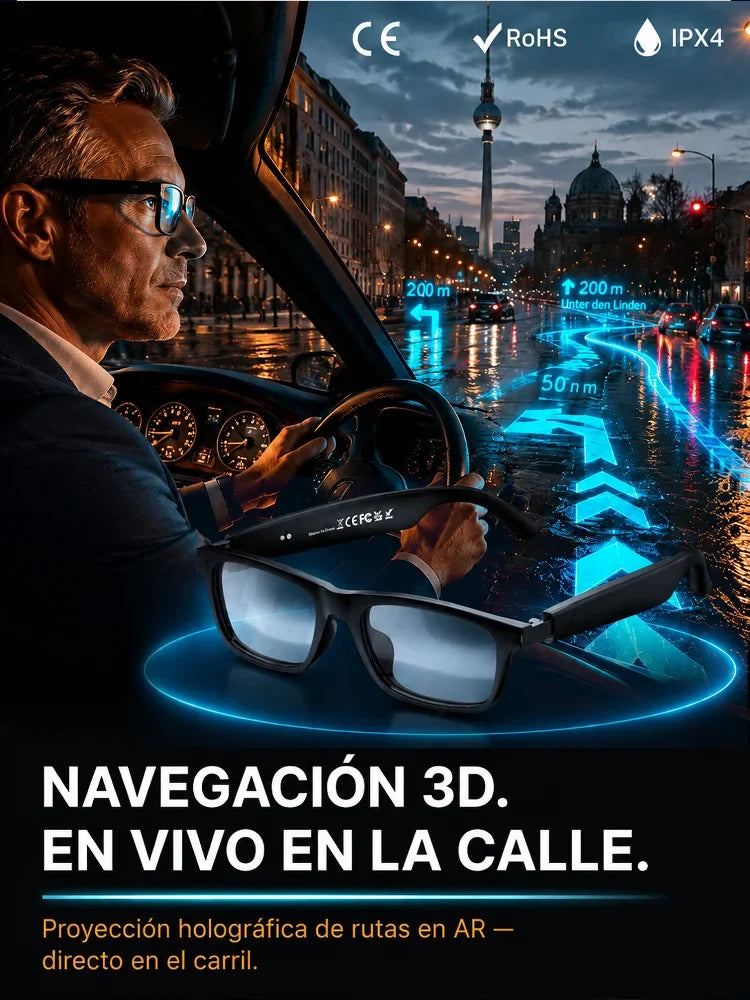 Gafas inteligentes SL con zoom, cambio de color y traducción AI en tiempo real