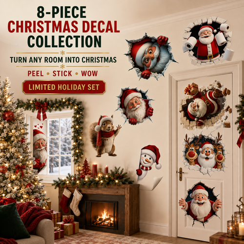 😍Santa Claus Wall Sticker