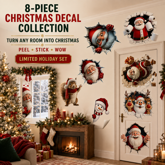 😍Santa Claus Wall Sticker