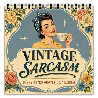 😂 2027 Retro Satirical Wall Calendar – 12 Months of Unfiltered Humor