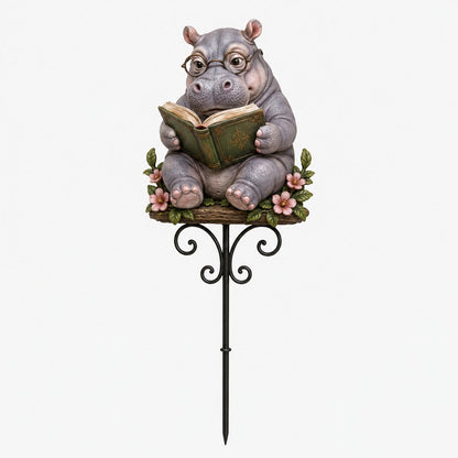 🎉😺🐶Animal Reading Garden Stake📖