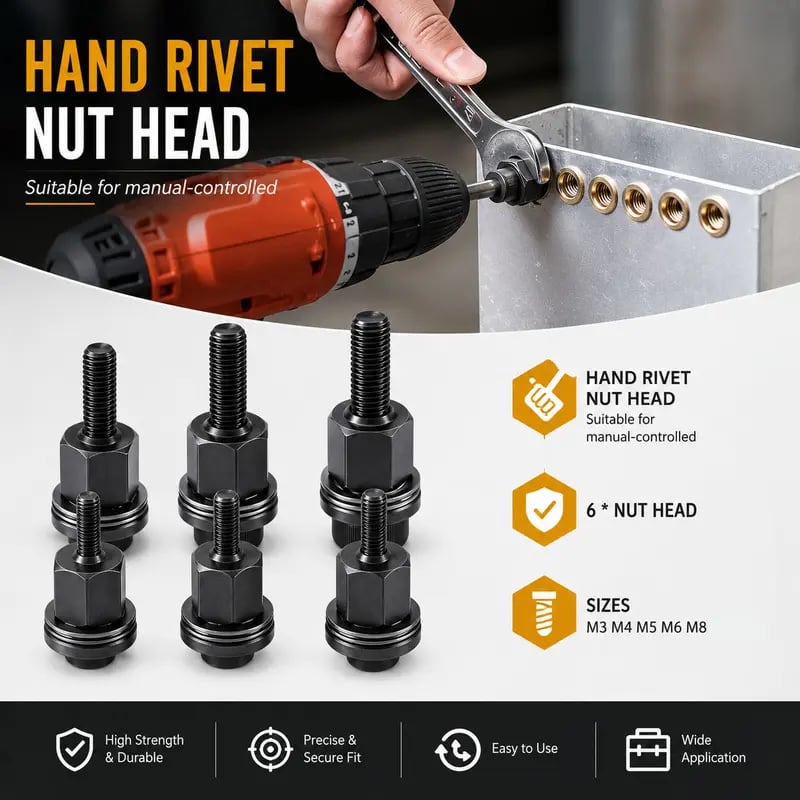 🔧 Complete 72-in-1 Rivet Nut Kit | 5 Sizes for All Daily Fastening Projects
