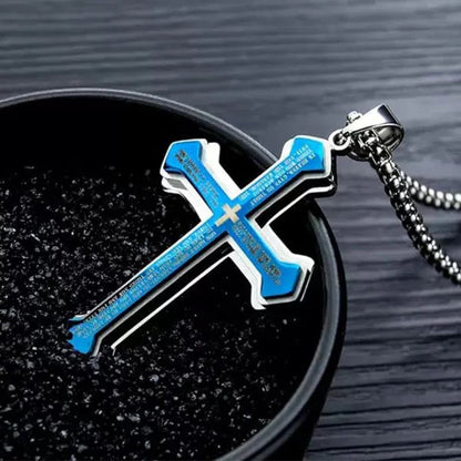 Men’s Engraved Cross Necklace – Timeless Style with a Meaningful Message