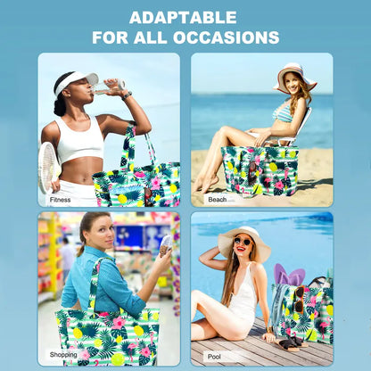 🏖️ Dry & Wet Separated Beach Tote | Durable Spacious Travel Swim Bag🌴