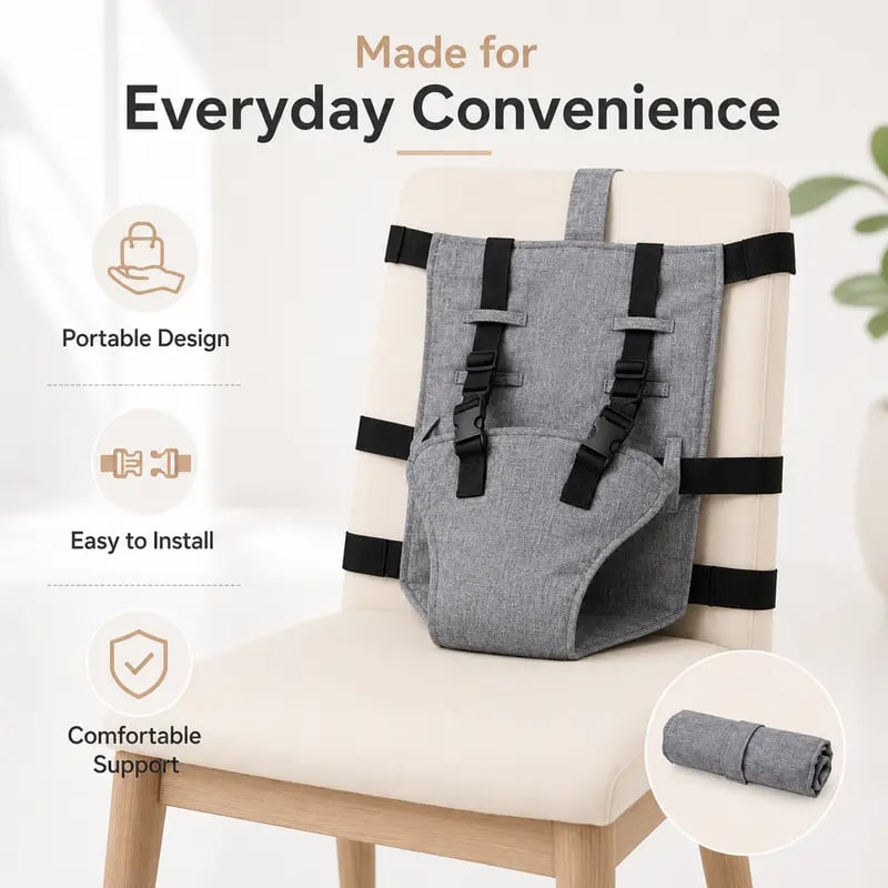 Foldable Portable Baby Chair Harness
