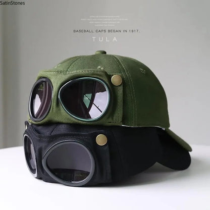Men's Korean-Style Pilot Baseball Cap