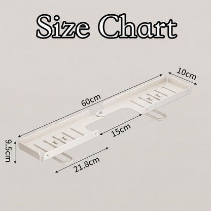 Foldable Steel Over-Sink Shelf Organizer, No-Drill Adjustable Storage Rack ✅