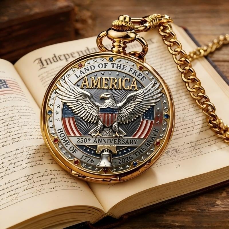 ⏳ ONLY 72 HOURS LEFT: USA 250TH POCKET WATCH — ⏳