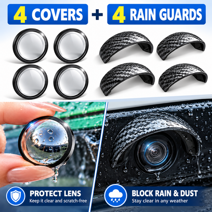 🚘Anti-Rain & Scratch Car Camera Film (4-Pack) 💧