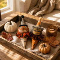 Grinning Pumpkin+Mischievous Black Cat（2 Set）