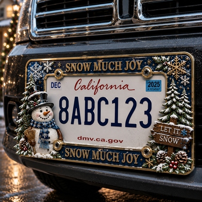 🎄Christmas License Plate Frame – Festive Style for Every Ride