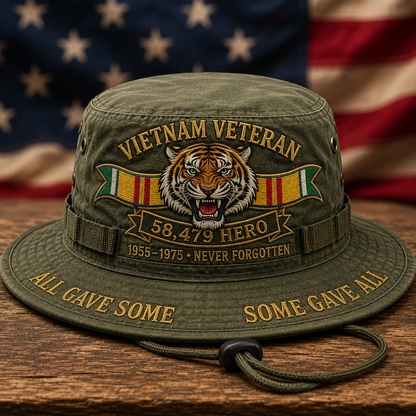 🔥 Vietnam Veteran 58,479 Hero Boonie Hat