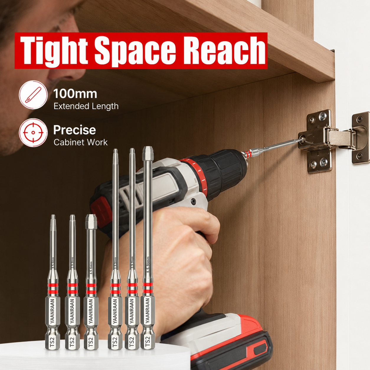 🔥6-Piece Screwdriver Bit Set: Featuring magnetic hexagonal shanks and a unique pagoda-shaped internal hex design