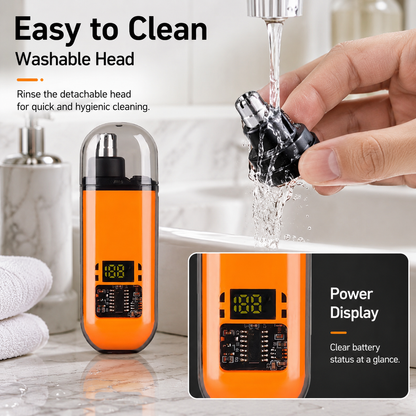 🔥 LAST DAY 49% OFF-🛠️Professional LED Display Nose Hair Trimmer