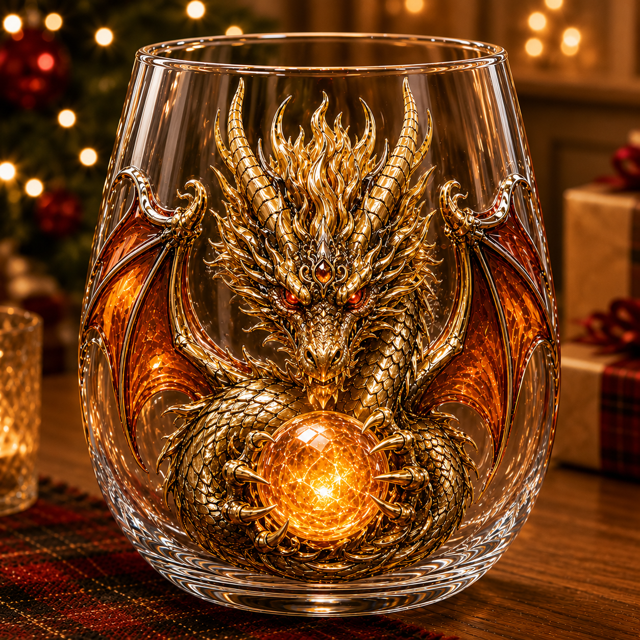 🔥HOT SALE 49% OFF🐉 3D Mythic Dragon Glass Art Cup | Luxury Raised Fantasy Glassware for Whiskey✨
