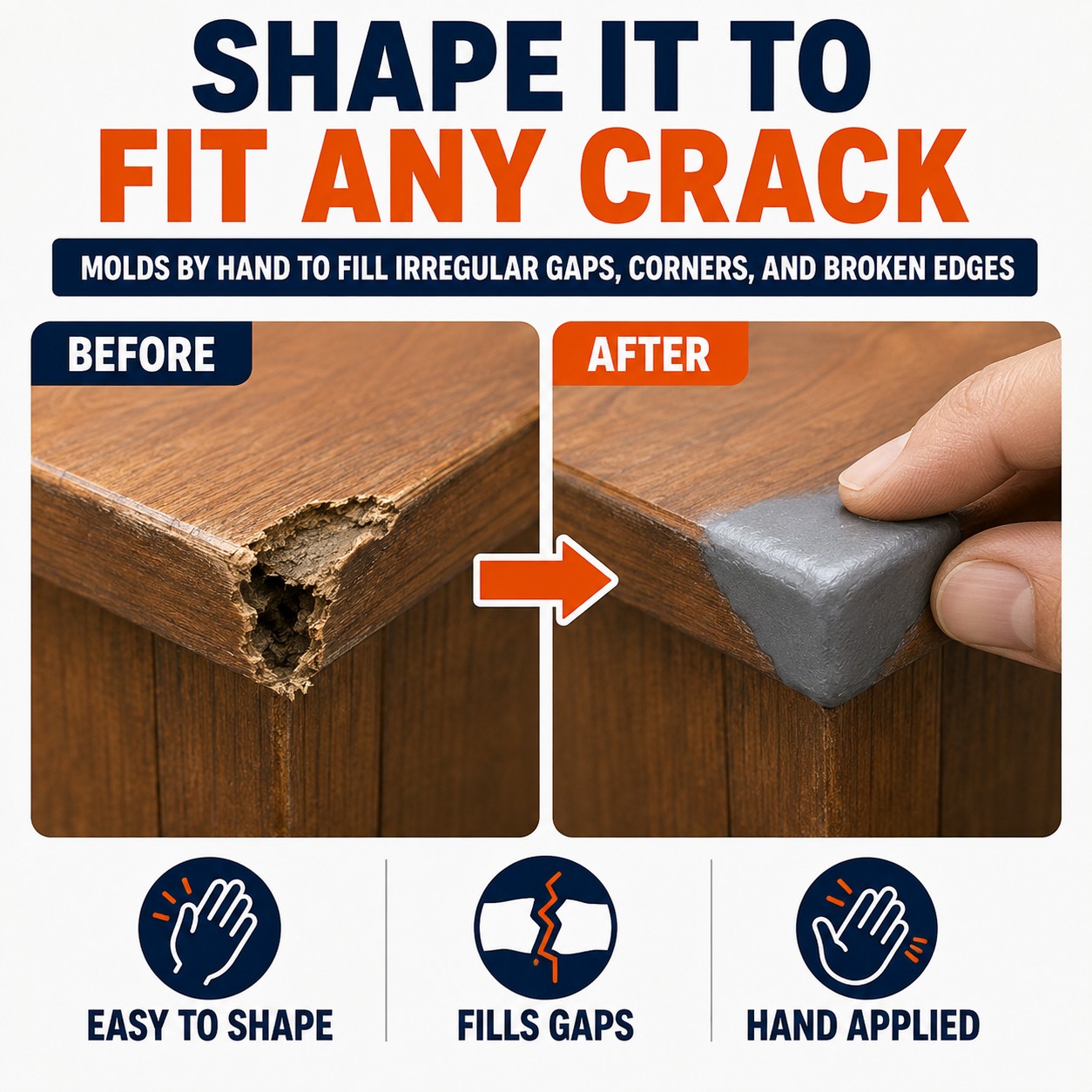 Steel Reinforced Epoxy Repair Putty for Metal Wood Concrete and PVC🛒
