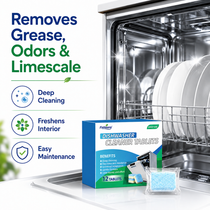 💦 Dishwasher Cleaner Tablets — Deep Clean Made Easy🛒