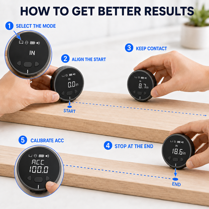 📏 8-in-1 Digital Rolling Tape Measure for Curves, Straight Lines & Irregular Surfaces ✨