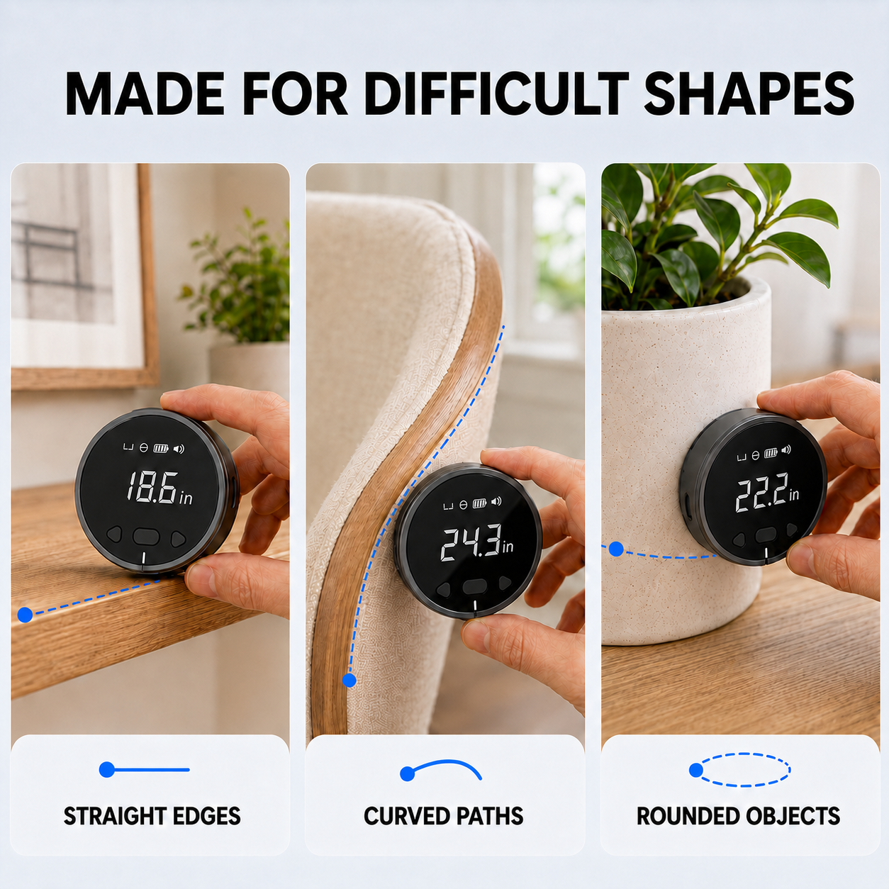 📏 8-in-1 Digital Rolling Tape Measure for Curves, Straight Lines & Irregular Surfaces ✨