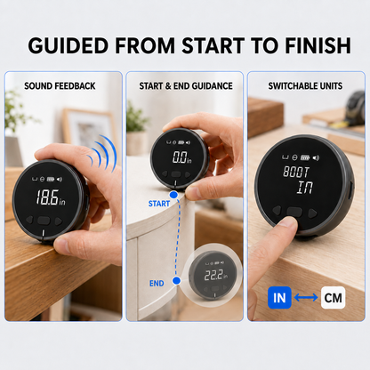📏 8-in-1 Digital Rolling Tape Measure for Curves, Straight Lines & Irregular Surfaces ✨