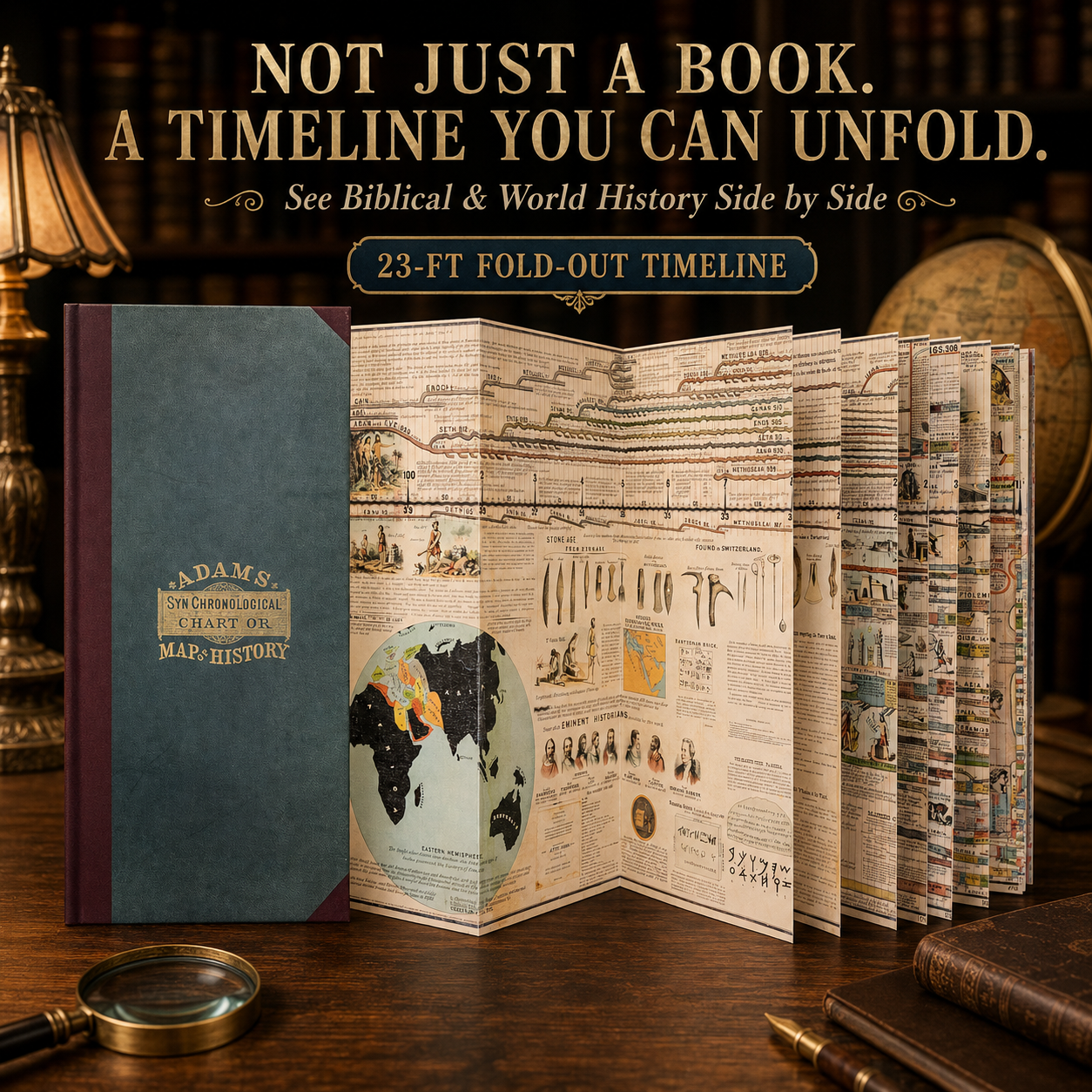 🌍 6,000 Years of Biblical & World History in One 23-Foot Timeline📜